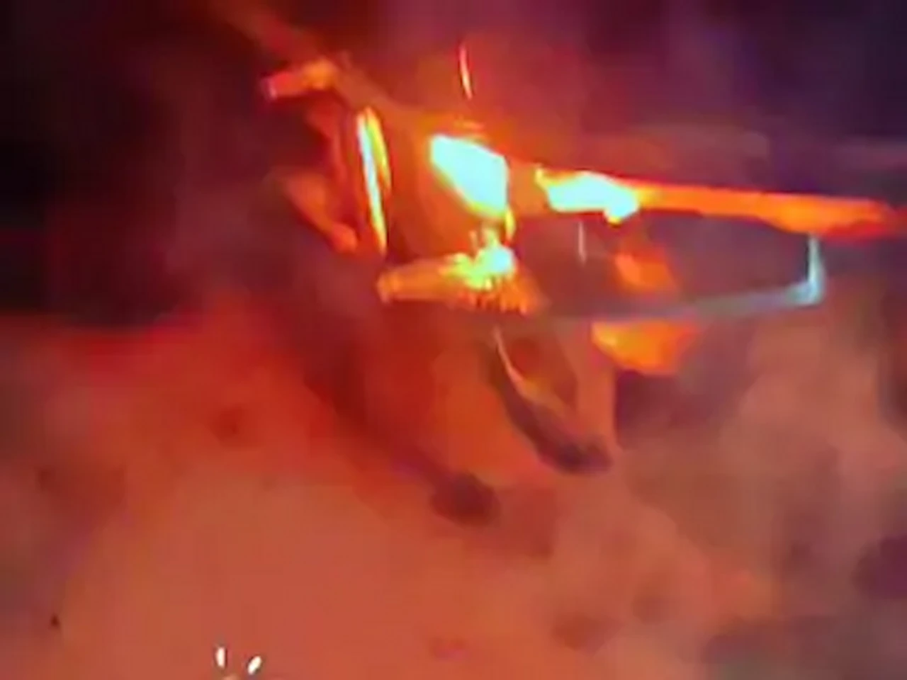 electric scooter on fire