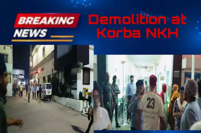 Demolition at Korba NKH  