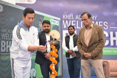 Arjuna Award winner Baichung Bhutia arrived at BALCO 