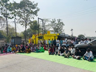 Road blockade in Bankimongra